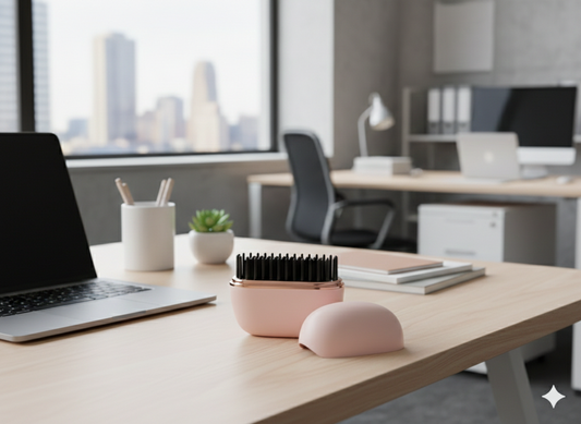 MB Store™ Portable Cordless Hair Straightener Brush